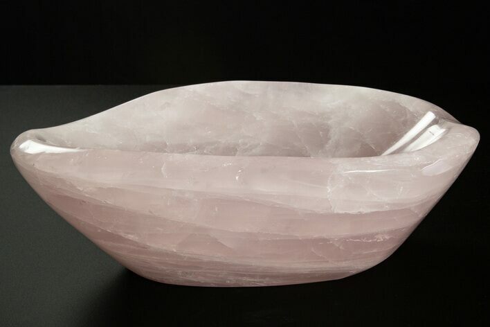 Polished Rose Quartz Dish #338453